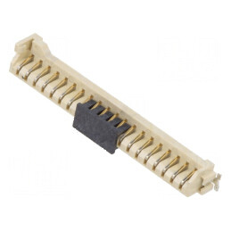Conector margine PIN 20 2,54mm CLIPZIN aurit SMT | Electronic-mag.ro | Componente Electronice