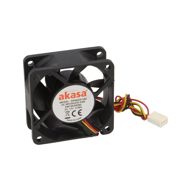Ventilator DC axial 12V 60x60x25mm 21,79dBA EBR 2,57mmH2O | Electronic-mag.ro | Componente Electronice Ventilator DC axial 12V 60x60x25mm 21,79dBA EBR 2,57mmH2O | Electronic-mag.ro | Componente Electronice