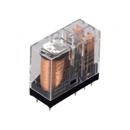 Releu electromagnetic DPDT 24VDC 3A | Electronic-mag.ro | Componente Electronice