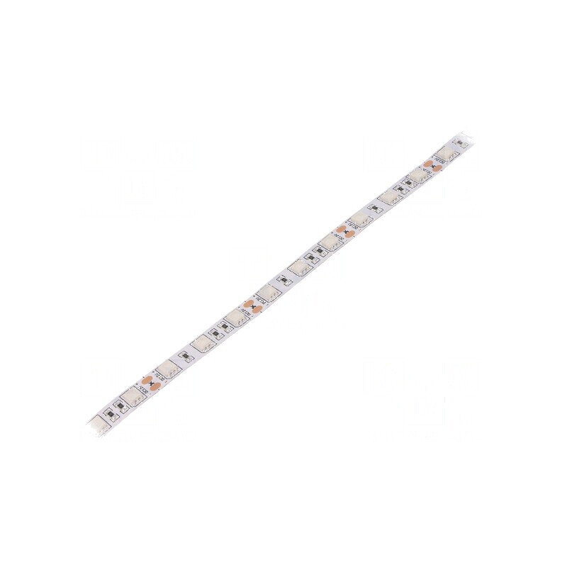 Bandă LED verde 5050 12V 60 LED/m 10mm PCB alb IP20 14,4W/m | Electronic-mag.ro | Componente Electronice