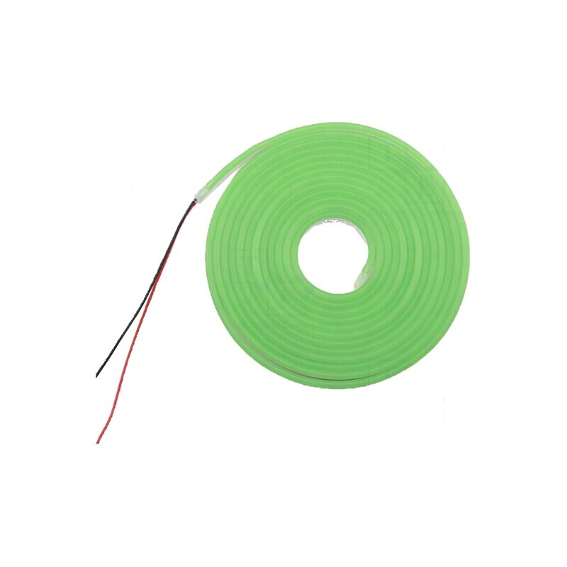 Bandă LED Neon Verde 2835, 120 LED/m, 6mm, IP65, 8W/m, Grosime 12mm | Electronic-mag.ro | Componente Electronice