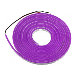 Bandă LED NEON mov 2835, 120 LED/m, 6mm, IP65, 8W/m, 12mm | Electronic-mag.ro | Componente Electronice