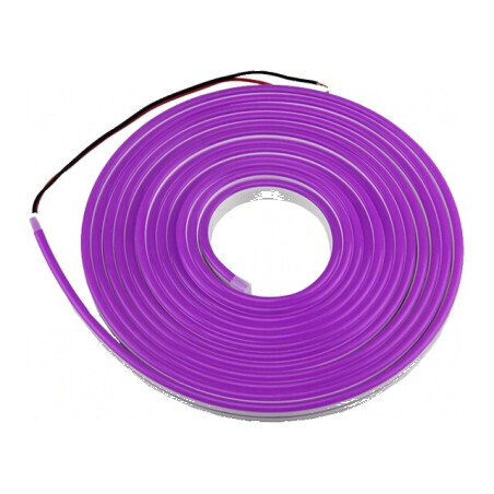 Bandă LED NEON mov 2835, 120 LED/m, 6mm, IP65, 8W/m, 12mm | Electronic-mag.ro | Componente Electronice