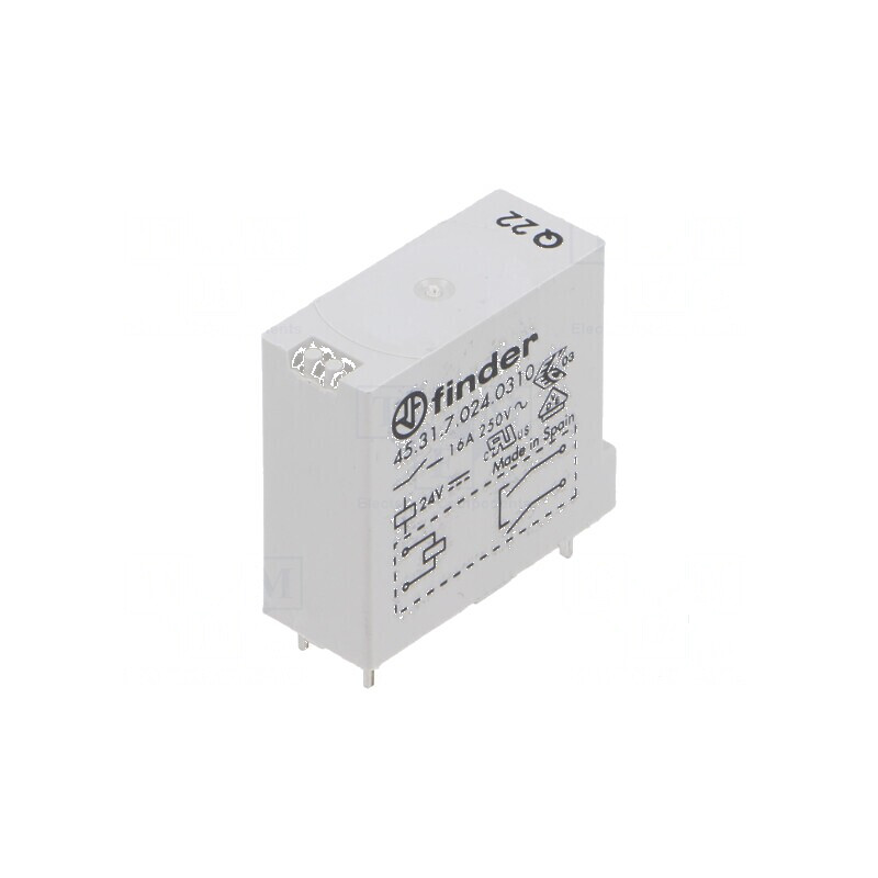 Releu electromagnetic SPST-NO 24VDC 16A/250VAC 45.31 | Electronic-mag.ro | Componente Electronice Releu electromagnetic SPST-NO 24VDC 16A/250VAC 45.31 | Electronic-mag.ro | Componente Electronice