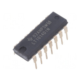 Amplificator operațional IC 1MHz 4 canale DIP14 ±2÷22VDC, 4÷44VDC | Electronic-mag.ro | Componente Electronice