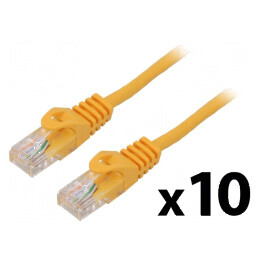 Cabluri Patch U/UTP 5e CCA PVC Portocalie 1m 26AWG | Electronic-mag.ro | Componente Electronice