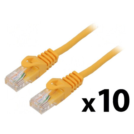 Cabluri Patch U/UTP 5e CCA PVC Portocalie 1m 26AWG | Electronic-mag.ro | Componente Electronice