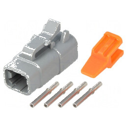 Conector cablu-cablu mamă ATM 4 PIN crimpat | Electronic-mag.ro | Componente Electronice