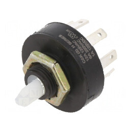 Comutator rotativ DP3T 6A 250VAC 1A 125VDC 45° 1GΩ | Electronic-mag.ro | Componente Electronice