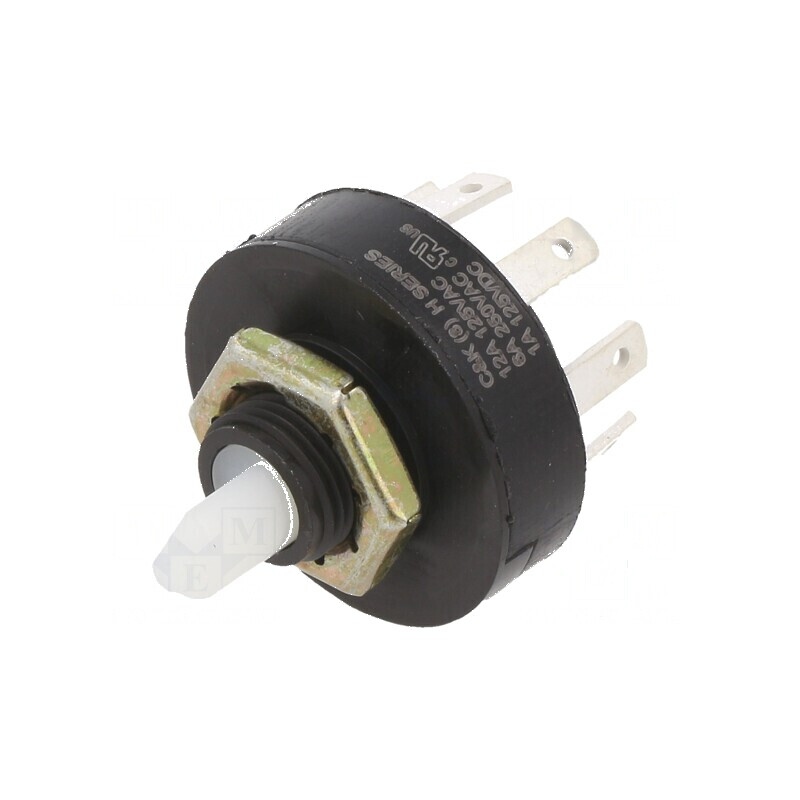 Comutator rotativ DP3T 6A 250VAC 1A 125VDC 45° 1GΩ | Electronic-mag.ro | Componente Electronice
