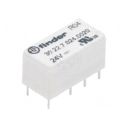 Releu electromagnetic DPDT 24VDC 3A | Electronic-mag.ro | Componente Electronice