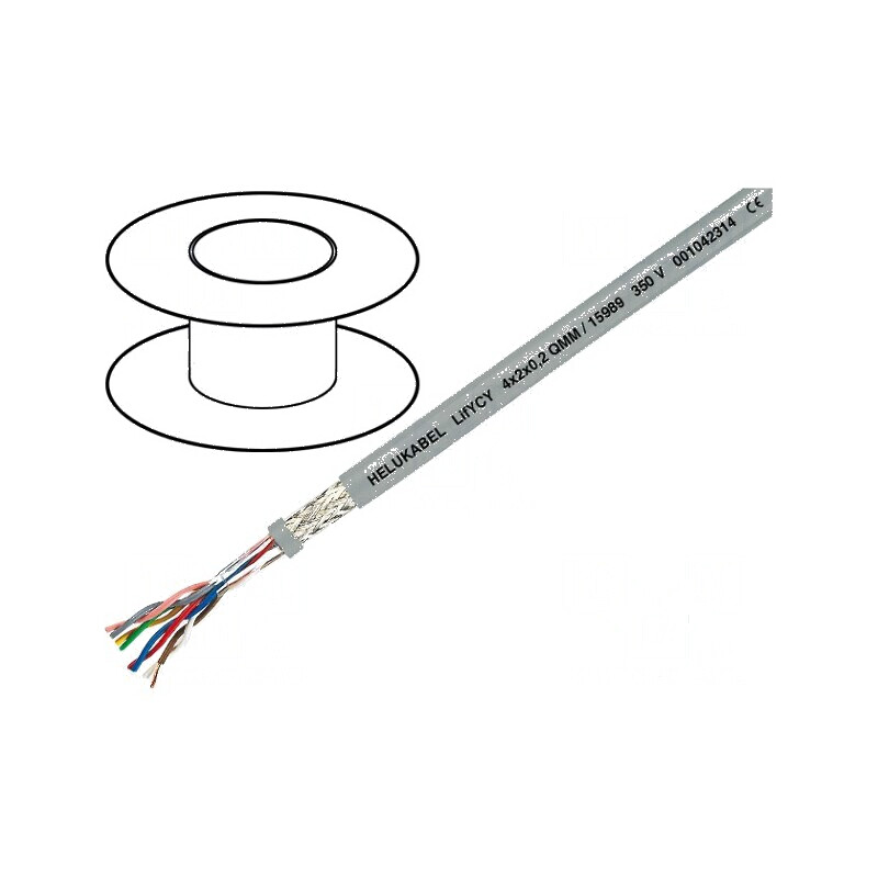 Cablu de date LifYCY 5x2x0,2mm2 gri cupru | Electronic-mag.ro | Componente Electronice