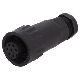 Mufă WA22 mamă PIN 7 6 PE IP67 10A 250V aurit 5-6,5mm | Electronic-mag.ro | Componente Electronice