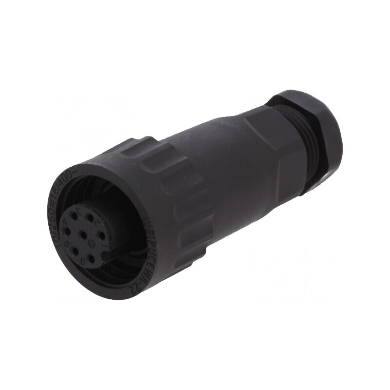 Mufă WA22 mamă PIN 7 6 PE IP67 10A 250V aurit 5-6,5mm | Electronic-mag.ro | Componente Electronice Mufă WA22 mamă PIN 7 6 PE IP67 10A 250V aurit 5-6,5mm | Electronic-mag.ro | Componente Electronice
