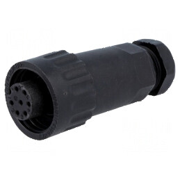 Mufă WA22 mamă PIN 7 6 PE IP67 10A 250V aurit 7-8,5mm | Electronic-mag.ro | Componente Electronice