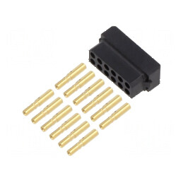 Conector cablu-cablu 12 PIN mufa mamă Datamate L-Tek | Electronic-mag.ro | Componente Electronice