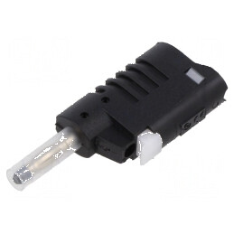 Conector banană 4mm 36A 30VAC 60VDC negru 58,6mm | Electronic-mag.ro | Componente Electronice