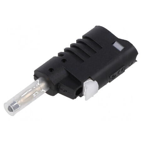 Conector banană 4mm 36A 30VAC 60VDC negru 58,6mm | Electronic-mag.ro | Componente Electronice