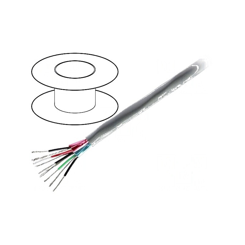 Cablu 3x2x22AWG litat Cu PVC crom 305m CPR Eca 300V | Electronic-mag.ro | Componente Electronice