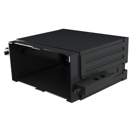 Carcasă neagră PPO 96mm x 48mm x 75mm | Electronic-mag.ro | Componente Electronice