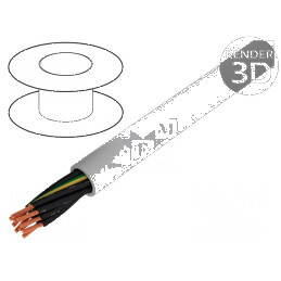Cablu JZ-500 10G1,5mm2 neecranat 300V/500V gri | Electronic-mag.ro | Componente Electronice