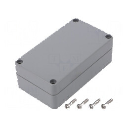 Carcasă universală ABS gri închis IP67 65mm x 115mm x 40mm | Electronic-mag.ro | Componente Electronice