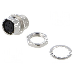 Conector circular HR10 push-pull soclu 2A argintat pentru lipire | Electronic-mag.ro | Componente Electronice