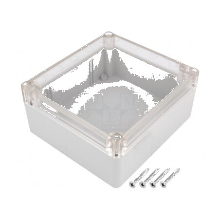 Carcasă universală ABS gri 115mm x 125mm x 58mm cu garnitură | Electronic-mag.ro | Componente Electronice