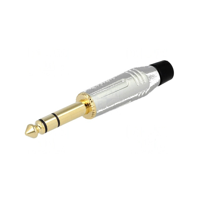 Conector Jack 6,3mm mufă tată stereo 3 piste drept pe cablu | Electronic-mag.ro | Componente Electronice