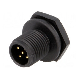 Conector M12 soclu PIN 5 tată A-DeviceNet CANopen IP68 | Electronic-mag.ro | Componente Electronice