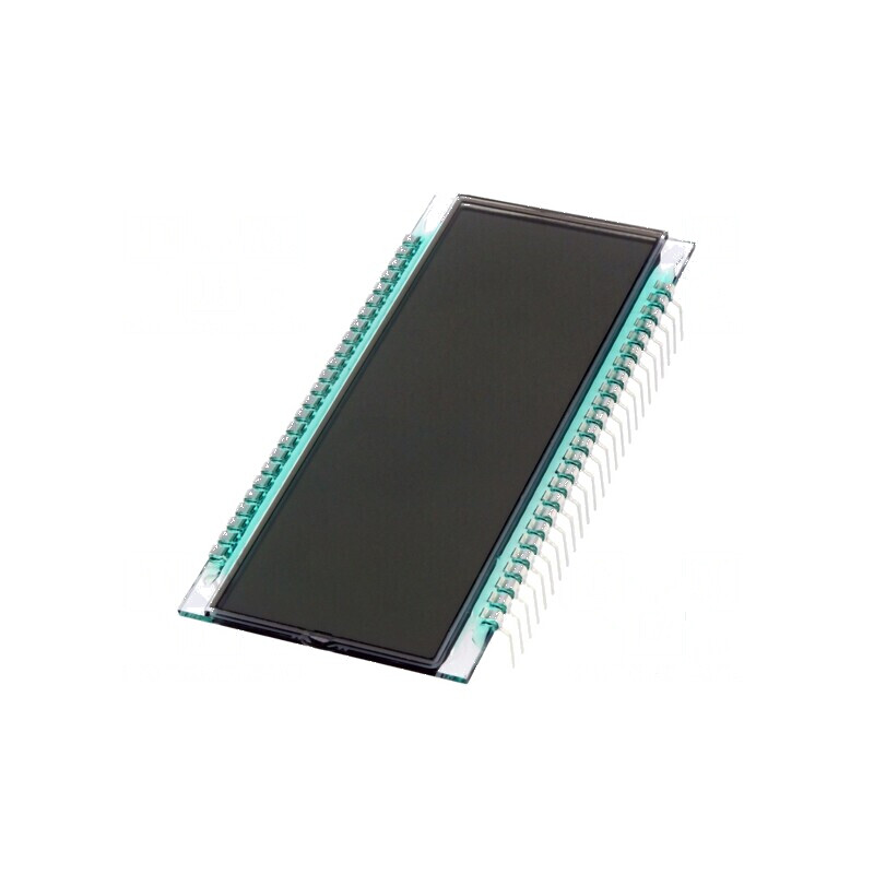 Afișaj LCD 7 segmente STN Positive 5 digiți - Temperatură 20÷70°C | Electronic-mag.ro | Componente Electronice