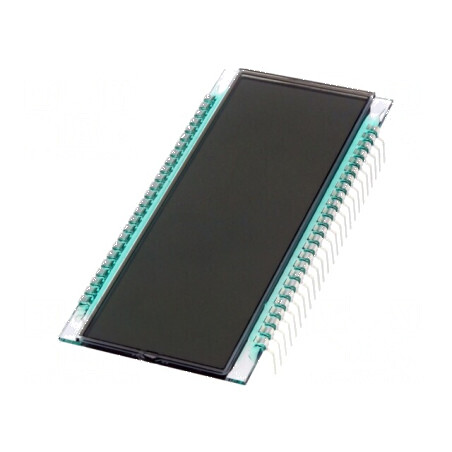 Afișaj LCD 7 segmente STN Positive 5 digiți - Temperatură 20÷70°C | Electronic-mag.ro | Componente Electronice