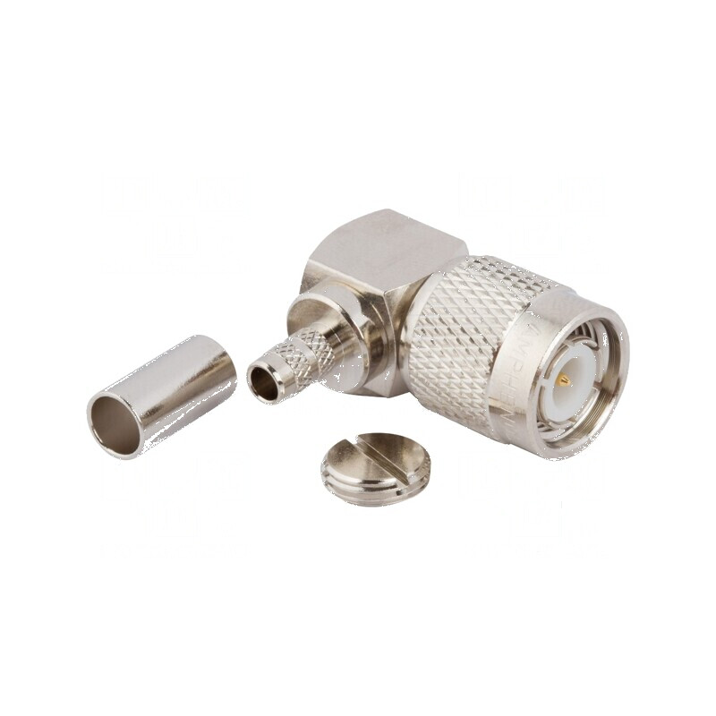 Conector TNC mufă tată unghi 90° 50Ω crimpat POM | Electronic-mag.ro | Componente Electronice Conector TNC mufă tată unghi 90° 50Ω crimpat POM | Electronic-mag.ro | Componente Electronice