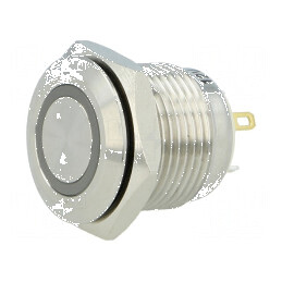 Comutator anti-vandalism SPST-NO 2A/36VDC IP65 albă | Electronic-mag.ro | Componente Electronice