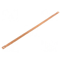 Trese bandă de împământare 10mm² Ø1: 7mm Ø2: 7mm L: 400mm - produs electric | Electronic-mag.ro | Componente Electronice