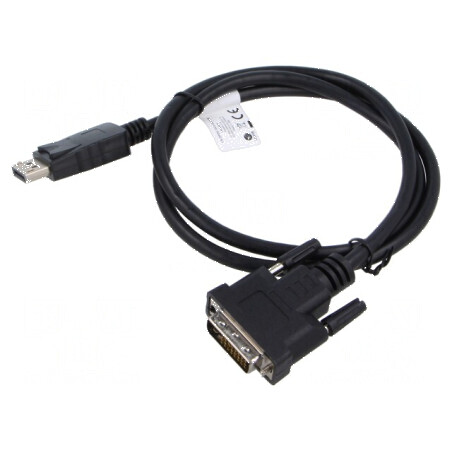Cablu adaptor DisplayPort 1.2 1m negru | Electronic-mag.ro | Componente Electronice