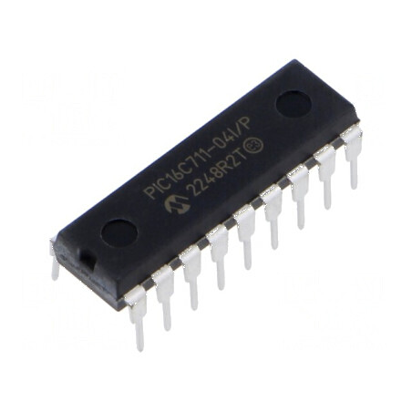 Microcontroler PIC 20MHz GPIO THT PDIP18 2,5-6VDC ICSP | Electronic-mag.ro | Componente Electronice
