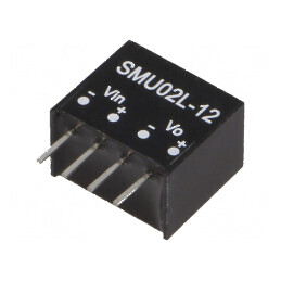 Convertor DC/DC 2W 4,5-5,5V la 12V 33-167mA | Electronic-mag.ro | Componente Electronice