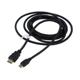 Cablu HDMI 2.0 HDCP 2.2 3m cu mufe HDMI și mini HDMI, PVC | Electronic-mag.ro | Componente Electronice