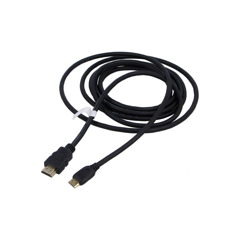 Cablu HDMI 2.0 HDCP 2.2 3m cu mufe HDMI și mini HDMI, PVC | Electronic-mag.ro | Componente Electronice Cablu HDMI 2.0 HDCP 2.2 3m cu mufe HDMI și mini HDMI, PVC | Electronic-mag.ro | Componente Electronice