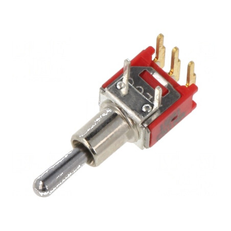 Comutator basculant SPDT ON-OFF-ON Poz: 3, temperatură 30÷85°C, 20mΩ | Electronic-mag.ro | Componente Electronice