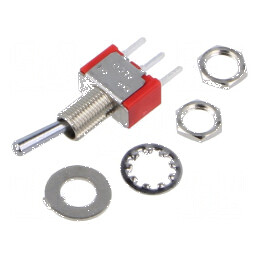 Comutator basculant Poz: 2 SPST ON-(ON) 2A/250VAC 5A/28VDC | Electronic-mag.ro | Componente Electronice