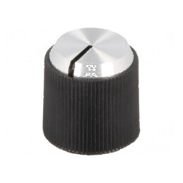 Buton rotativ aluminiu cu indicator Ø4mm | Electronic-mag.ro | Componente Electronice
