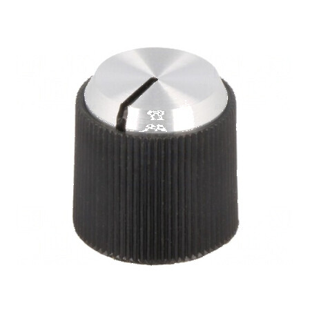 Buton rotativ aluminiu cu indicator Ø4mm | Electronic-mag.ro | Componente Electronice