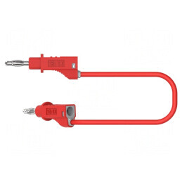 Cablu de măsurare 60VDC 30VAC 12A cu soclu axial 4mm roșu | Electronic-mag.ro | Componente Electronice