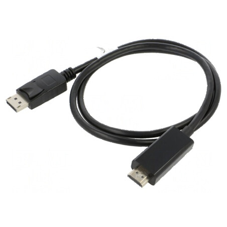 Cablu adaptor DisplayPort 1.1 la HDMI 1m | Electronic-mag.ro | Componente Electronice