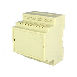 Carcasă ABS pentru şină DIN, dimensiuni 72mm x 88mm x 62mm, Nr. mod 4 | Electronic-mag.ro | Componente Electronice