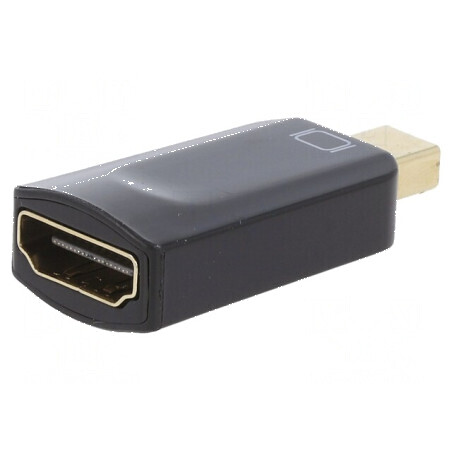 Adaptor DisplayPort 1.2 la HDMI 1.3 negru | Electronic-mag.ro | Componente Electronice