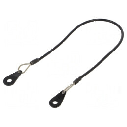 Cablu de asigurare PVC oțel inoxidabil 150mm | Electronic-mag.ro | Componente Electronice