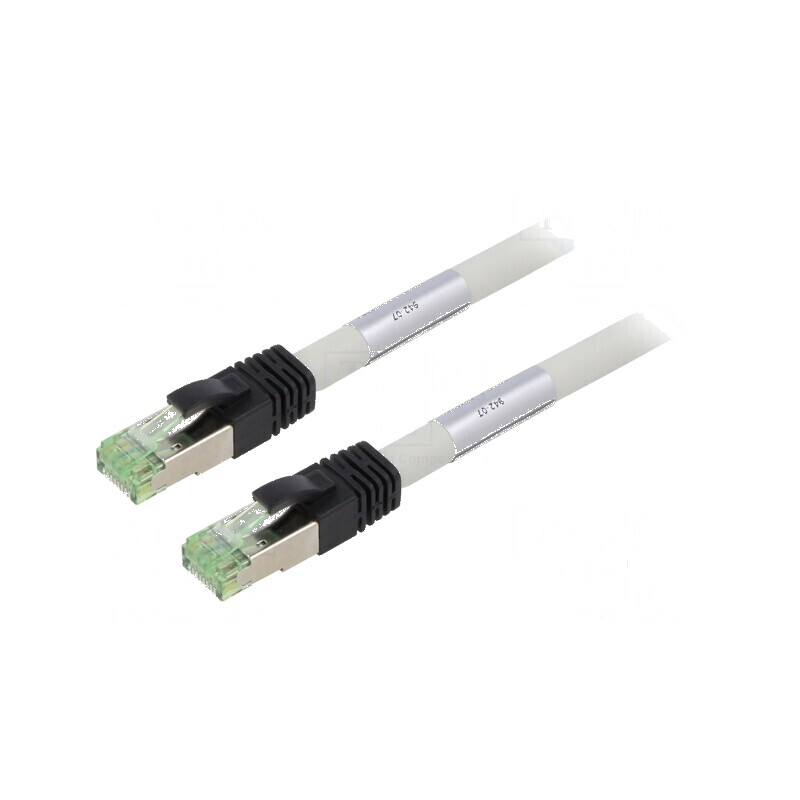 Patch cord S/FTP Cat 8 250mm LSZH gri 24AWG Fire: 8 | Electronic-mag.ro | Componente Electronice Patch cord S/FTP Cat 8 250mm LSZH gri 24AWG Fire: 8 | Electronic-mag.ro | Componente Electronice